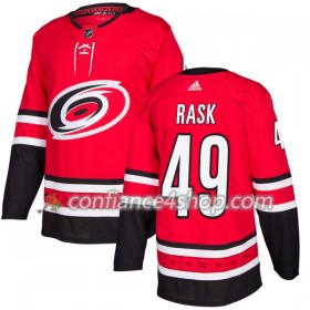 Adidas Maillot de Hockey Carolina Hurricanes Victor Rask 49 2017-2018 Rouge Authentic - Homme